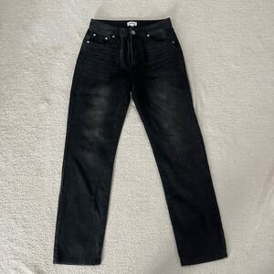 Superdown x Revolve Straight Leg Jeans Aged Black‎ Wash Women's Size 27 | 4